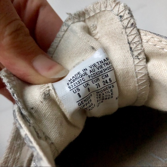 Converse All Star Gray Silver Print - Picture 8 of 10